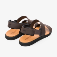 Camper Brown / Black Sandals Mens - Spray Online Ireland | KAROC3210